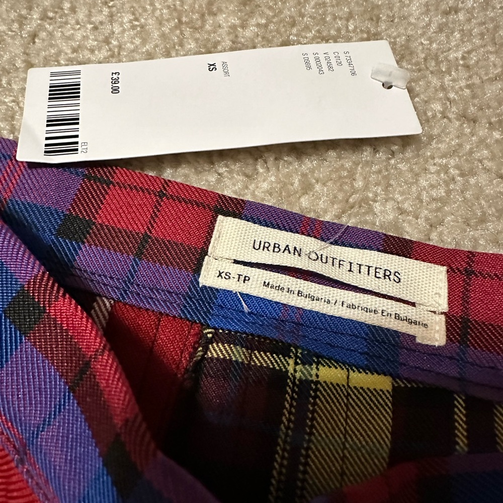 Urban Outfitters Pleated Plaid Mini Skirt - Picture 4 of 7